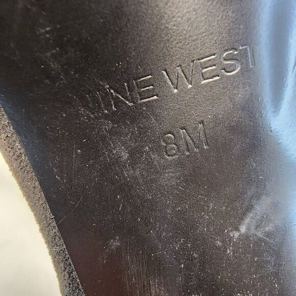 Nine West Glowup Platform Booties Size 8 Black - Picture 7 of 10